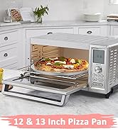 Deedro Pizza Baking Pan Pizza Tray - Stainless Steel Round Pizza Baking Sheet, Heavy Duty Pizza C...