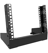 QiaoYoubang 10 inch Small Desktop Network Rack, 4U Mini Open Frame Desktop Server Rack for 10" Ne...