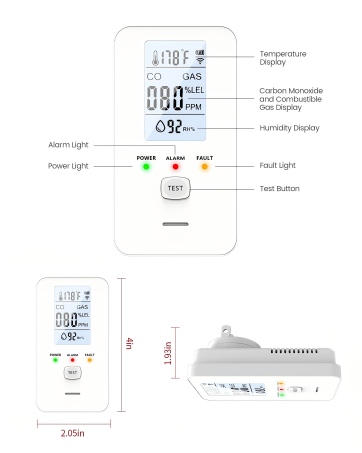 4-in-1 carbon monoxide detectors
