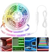 LED Strip Lights for TV, 16.4FT Lights Bar Flexible Lights for 65-85 inch TV Behind, Dimmable LED...