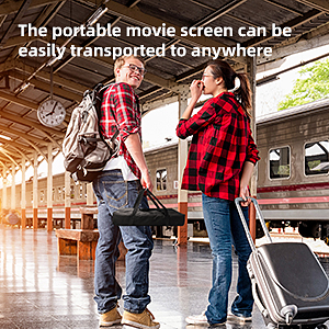 Aodiou 80 Inch projector screen 