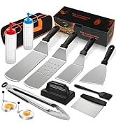 14PCS Griddle Accessories Kit, Flat Top Grill Accessories Set for Blackstone and Camp Chef, Grill...