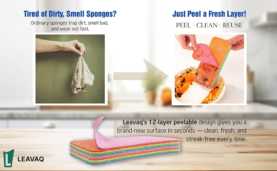 12 layers peelable sponge