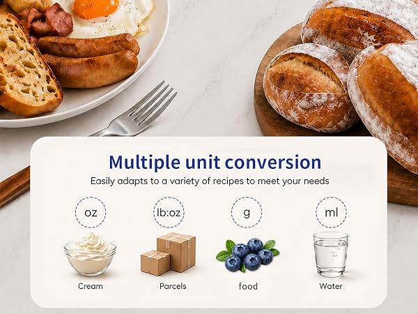 kitchen scales digital weight grams and ounces, 7 types of unit conversions