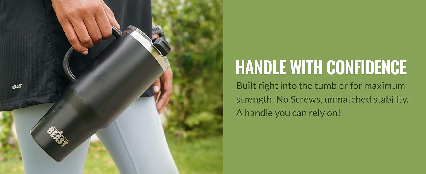 Premium Stainless Steel Insulated Tumbler with Handle