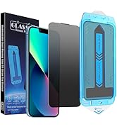 2-Pack Matte Privacy Screen Protector for iPhone 16e/iPhone 14/iPhone 13 Pro/iPhone 13, Anti-Glar...