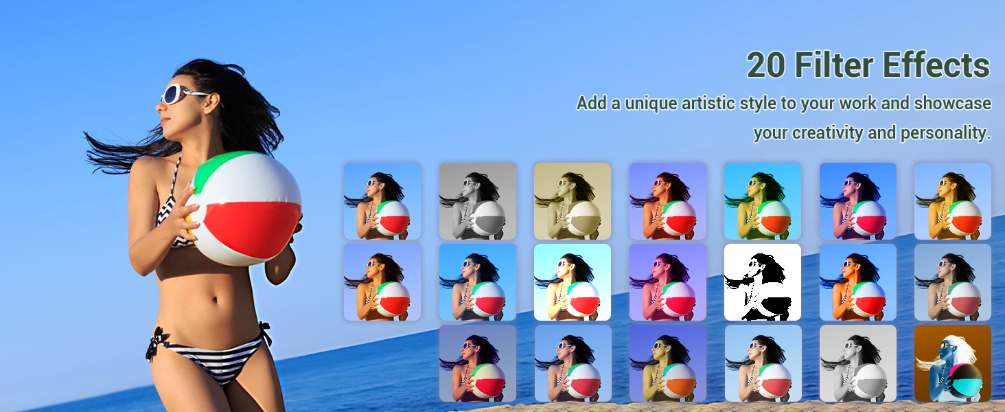 various filter muti-function digital camera