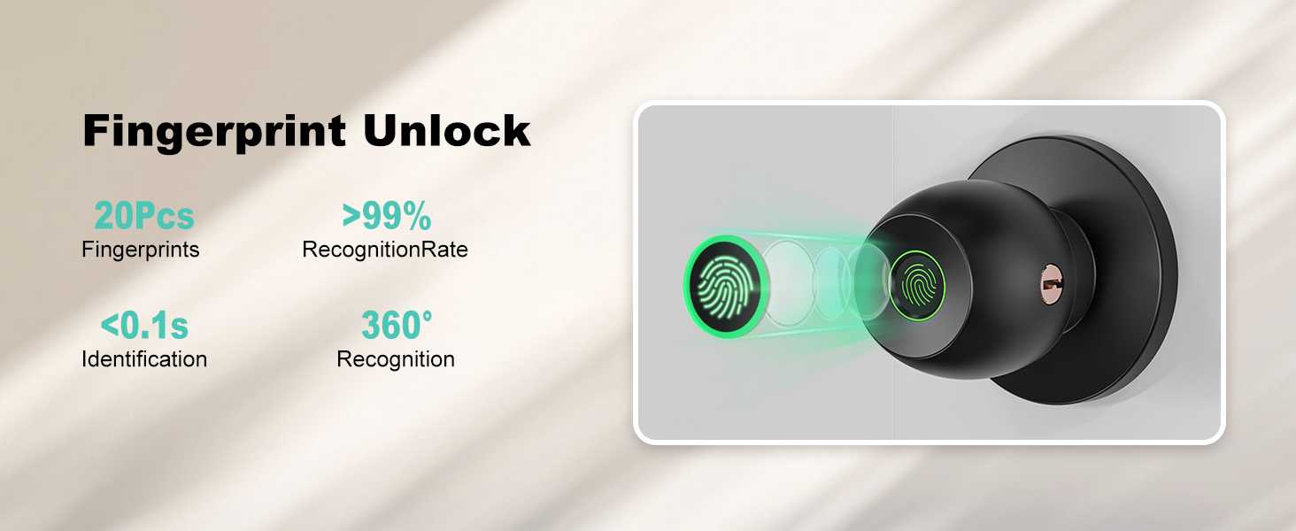 Biometric Thumbprint Door Locks
