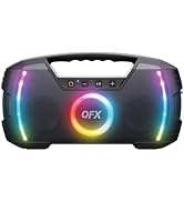 Powerful &amp; Portable Waterproof All Terrain Bluetooth Speaker with Deep Bass, LED Party Lights, Fa...