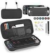 Younik Switch 2 Accessories Bundle, 15 in 1 Black Switch 2 Accessories Kit for Girls Include Swit...