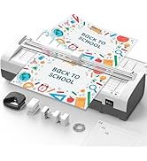 Qfun Small Laminator Machine with 20 Laminating Sheets 9 Inch Personal Laminator for Teachers Lam...