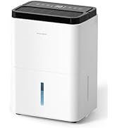Large Dehumidifiers for Home Max 34 Pints, Compressor Dehumidifier with Drain Hose, Smart Humidit...
