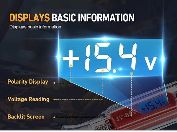3-65V Backlit Digital LCD Circuit Tester
