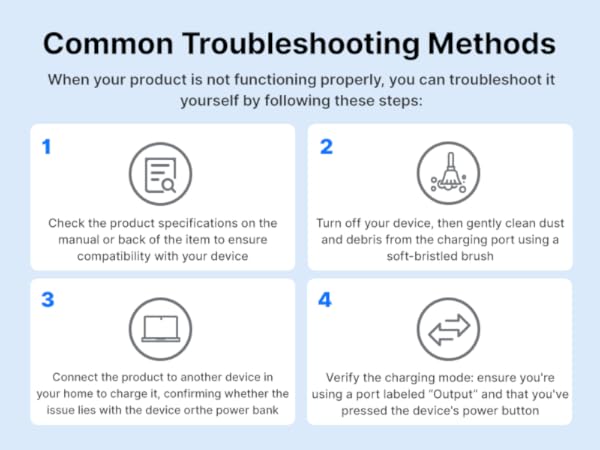 portable charger with built in cables