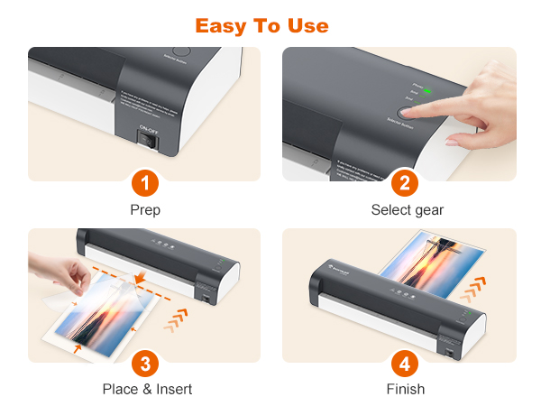 laminator machine with laminating sheets