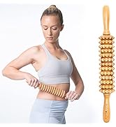 Body Back Wood Therapy Roller for Maderoterapia, Lymphatic Drainage, Cellulite Massage, and Massa...