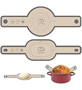 Sourdough Silicone Bread Sling, Oval and Round Silicone Bread Sling for Dutch Oven, Nonstick&Reus...