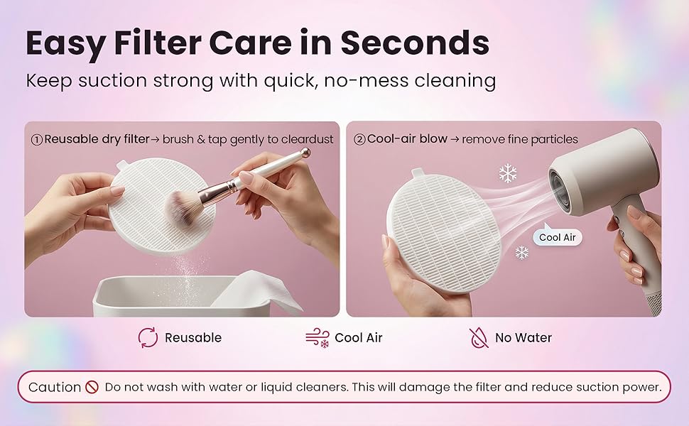 Easy Filter Care in Seconds