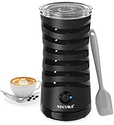 Secura Electric Milk Frother, Automatic Milk Steamer, 4-IN-1 Hot & Cold Foam Maker-8.4oz/240ml Mi...