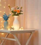 DomeStar 9.8Ft White Snowflake String Lights, Christmas String Lights White Snowflake Lights Fair...