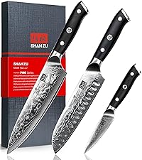 SHAN ZU Chef Knife 8 Inch Japanese Steel Damascus Kitchen Knife
