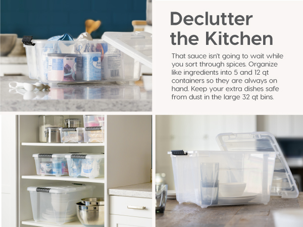 de-clutter declutter the kitchen