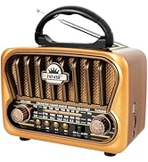 T.TAOMI Portable AM FM Radios, Transistor Shortwave Radio Retro Vintage Radios with Loud Speakers...