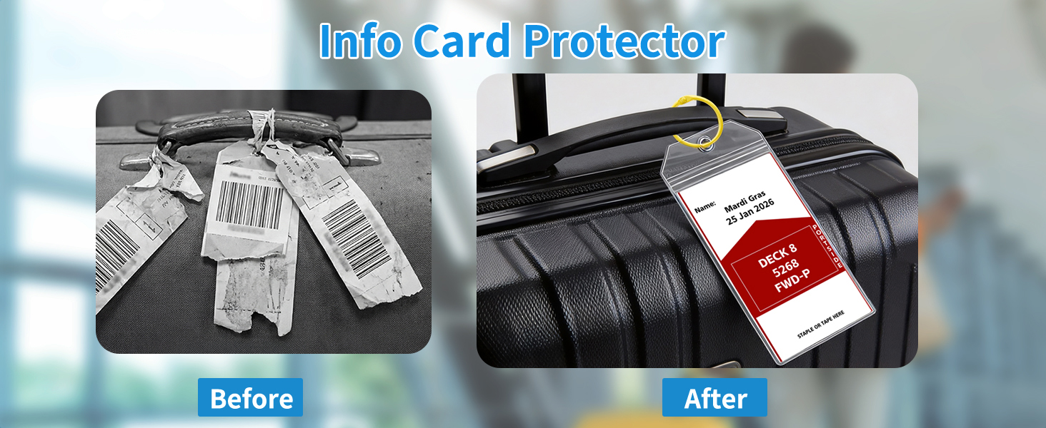 CASMONAL Large Size Cruise Luggage Tag Holders