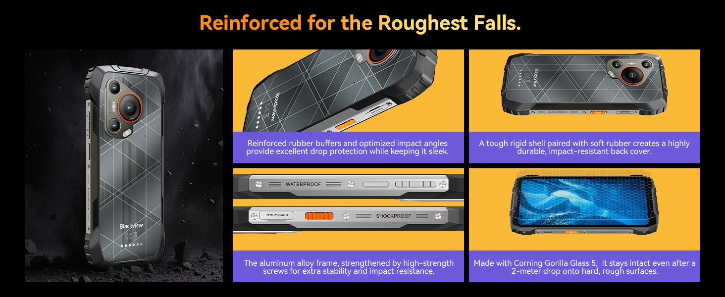 2025 waterproof shockproof 5g smartphone