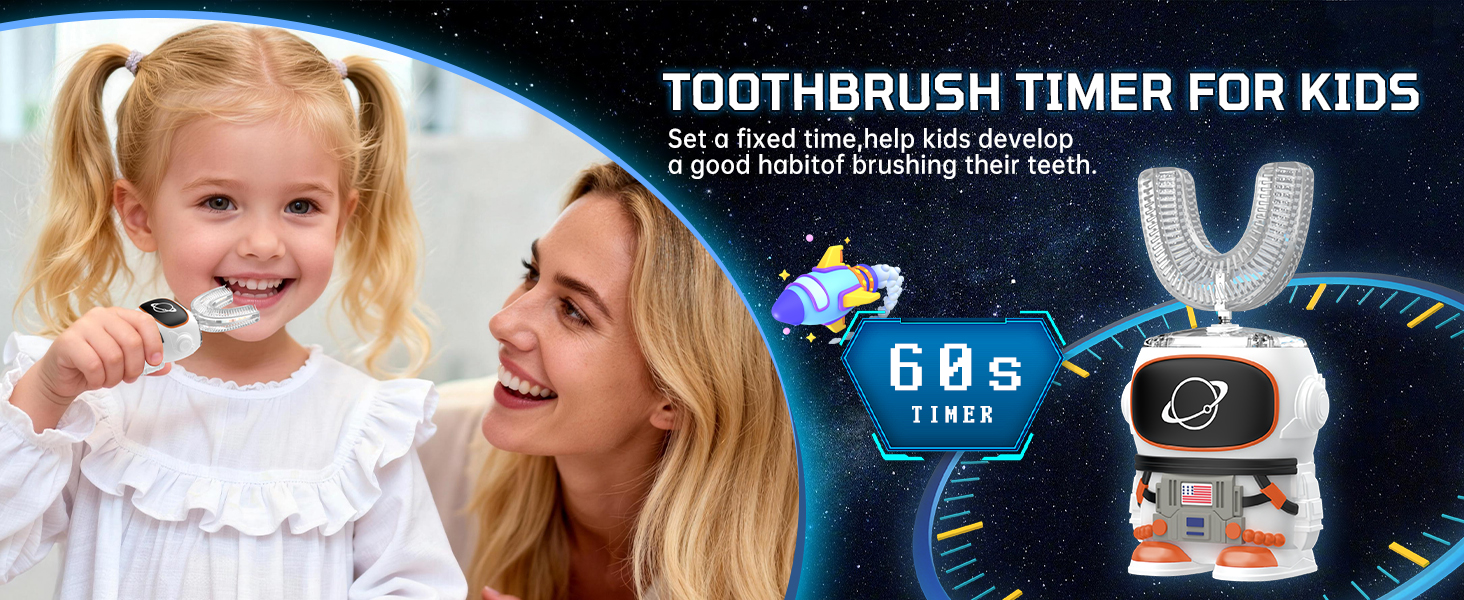 Kids Electric Toothbrush with 60s Timer