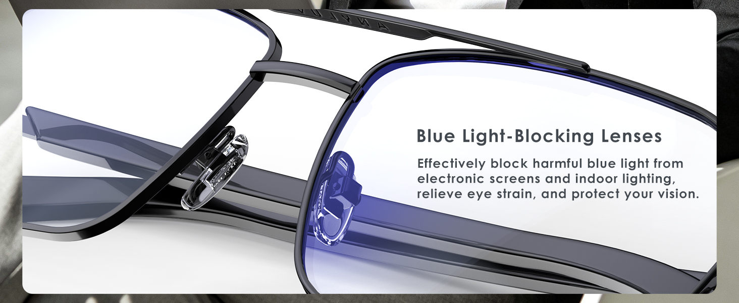 Blue Light Glasses Men/Women, Blue Light Blocking Glasses, Computer Screen Blocker Eyes Protection