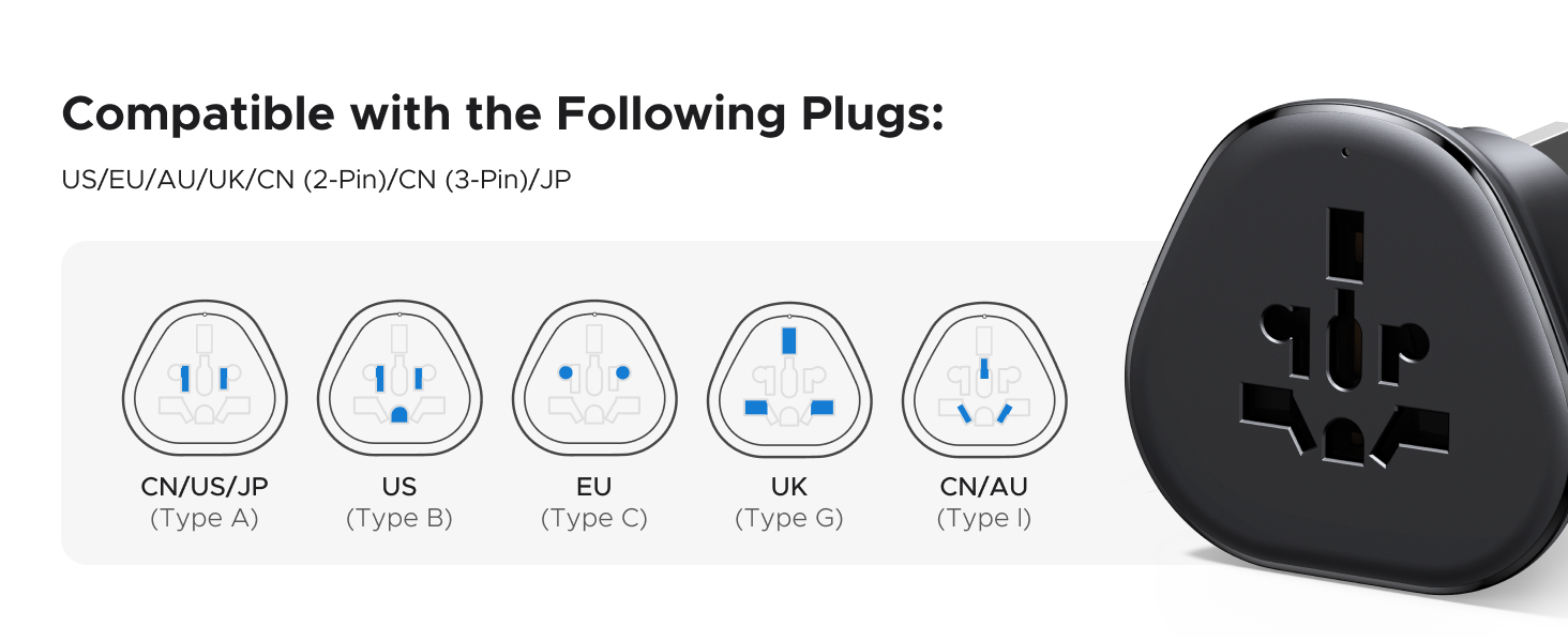 UGREEN UK plug Travel adapter