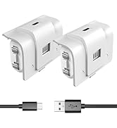 Rechargeable Controller Battery Pack with 4 Cover Play and Charge Kit with Micro USB Charging Cab...