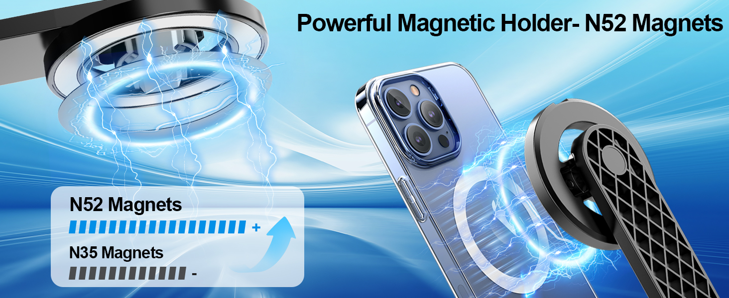 Having a strong magnetic attraction capability is suitable for magsafe selfie stick tripod
