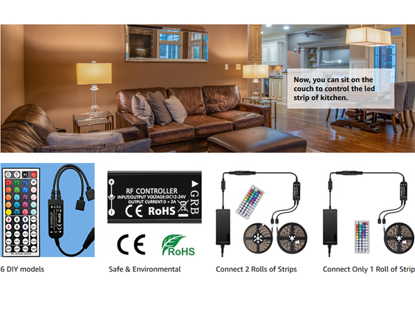 SUPERNIGHT RGB LED Light Strip Remote Controller