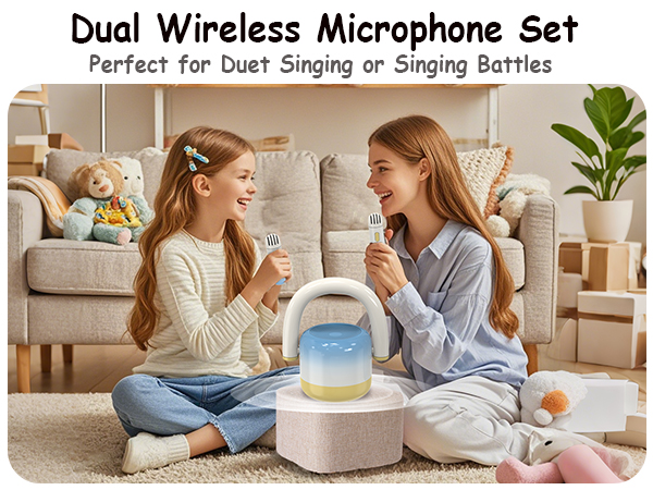 EWA Metal Mini Karaoke Machine for Kids,Girls,Boys