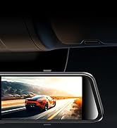 JOMISE C810 CarPlay Mirror Dash Cam Front and Rear - 2.5K Rear View Mirror Camera, HDR Night Visi...