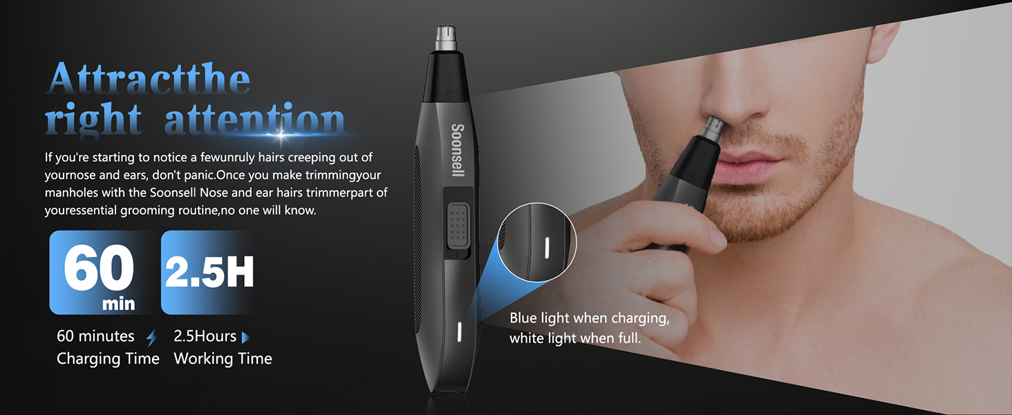 ear and nose hair trimmer for men