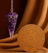 Amethyst Crystal Orgone Pendulum