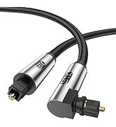 EMK 90 Degree Optical Cable for Soundbar to Tv, Optical Audio Cable Toslink Optical Cable Digital...