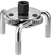 WORKPRO Adjustable Oil Filter Wrench, Universal 3"–5-1/2" (76–140mm) Heavy Duty 3-Jaw Oil Filter ...