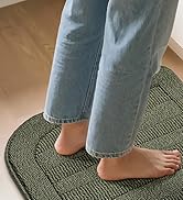 BEQHAUSE 30x18 Inch Kitchen Rug Mat Durable Kitchen Rugs Non-Slip Washable Absorbent Kitchen Mats...