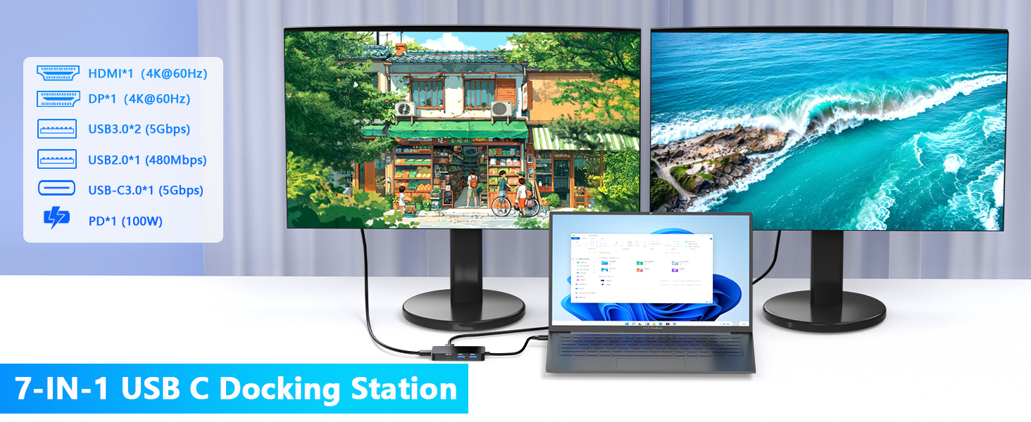 docking station dual monitor