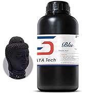 Siraya Tech Blu 3D Printer Resin 1000g Obsidian Black Strong and Precise High Resolution 3D Print...