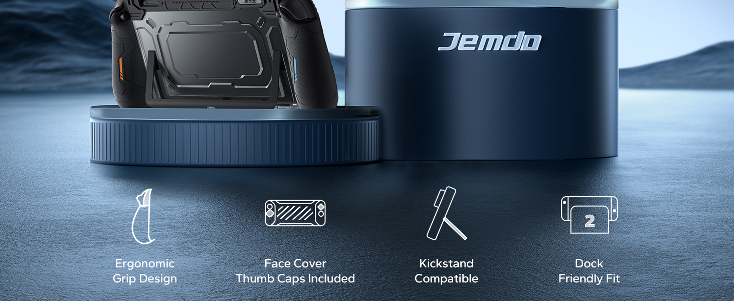 JEMDO Dockable Split Protective Grip Case for Switch 2