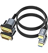 UKYEE HDMI to DVI Cable 6ft 2-Pack, Bi-Directional HDMI Male to DVI Male Adapter Cord, Support 10...