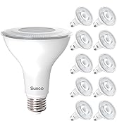 Sunco 10 Pack PAR30 LED Bulbs, Flood Light Outdoor Indoor 75W Equivalent 11W, Dimmable, 3000K War...