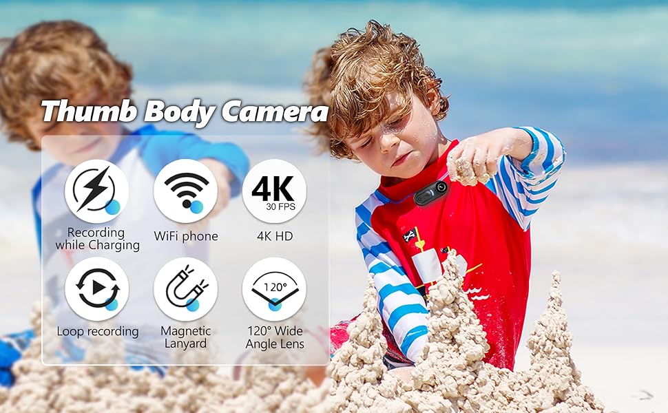 Thumb body camera