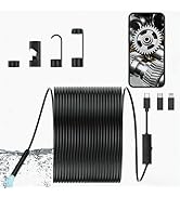 Endoscope Camera with Light,1920P HD Borescope, IP67 Waterpro of Inspection Snake Camera for Drai...