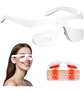 Under Eye Red Light Therapy Glasses, Eye Massager Devices for Relieve Eye Bag, Reducing Dark Circ...